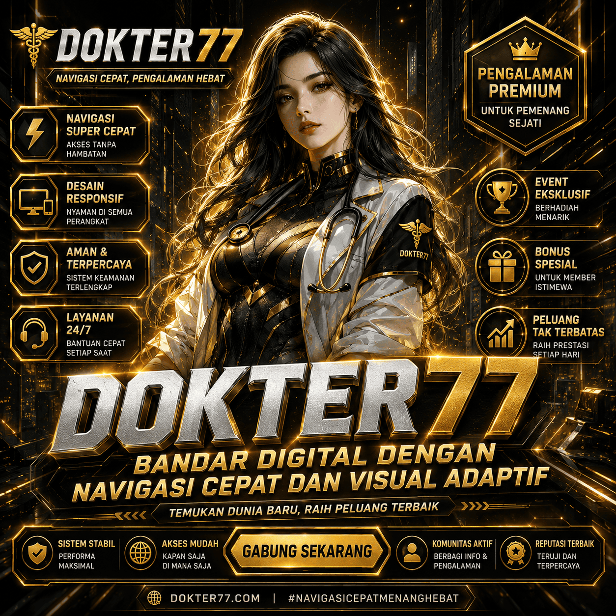 DOKTER77 : Bandar Slot dengan Navigasi Cepat dan Visual Adaptif